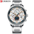 CURREN 8362 Men's Watches Quartz Wristwatches Chronograph Business Watch Sports Stainless Steel Relogio Masculino